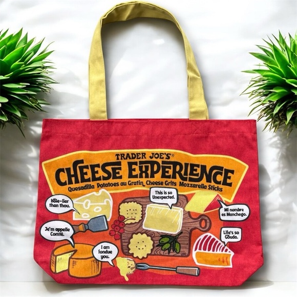 🆕Trader Joe’s Cheese-Themed Tote Bag - Picture 1 of 12